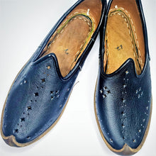 Load image into Gallery viewer, Patterned Navy Blue Men's sandals