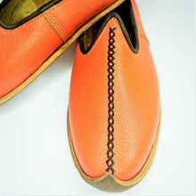 Load image into Gallery viewer, Embroidered Orange Sandals