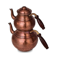 Load image into Gallery viewer, Hammered Copper Tumbled Teapot -1
