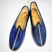 Load image into Gallery viewer, Embroidered Navy Blue Sandals
